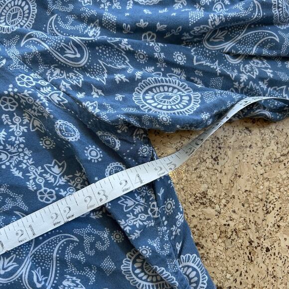 RRL Ralph Lauren Limited Edition Paisley Print Pajamas Sleep Set Shirt Pants OS - Picture 4 of 9